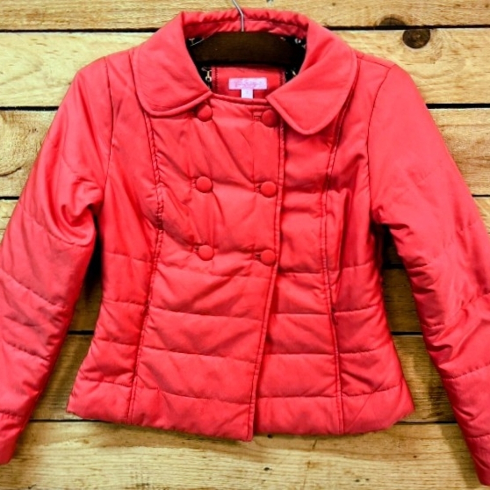 Lilly Pulitzer Red Puffer Jacket